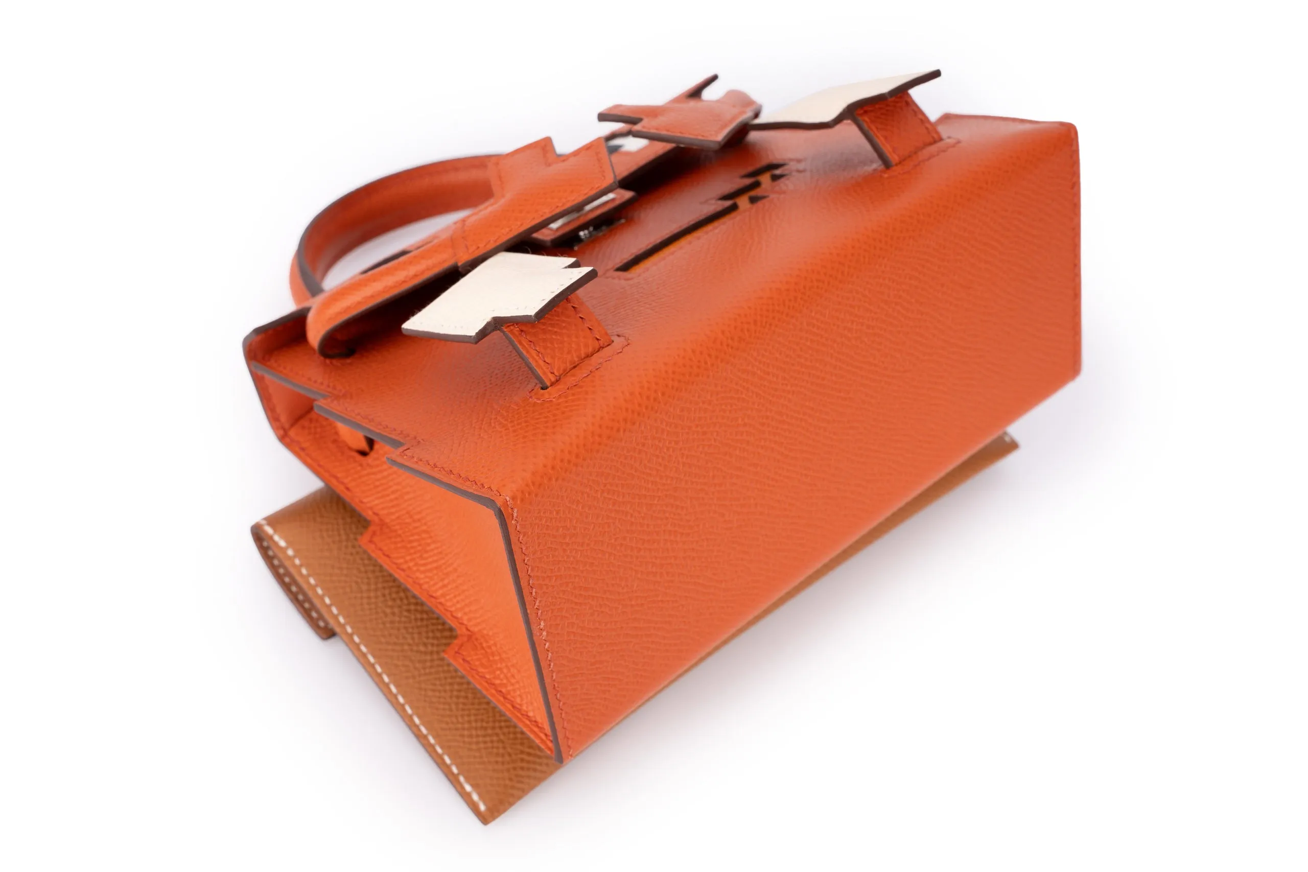 Hermès Kelly Picto Doll Epsom Terre Beteau/Gold PHW