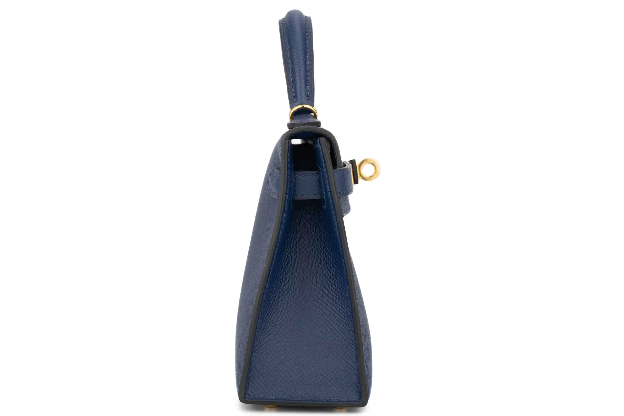 Hermès Mini Kelly Epsom Bleu Navy GHW