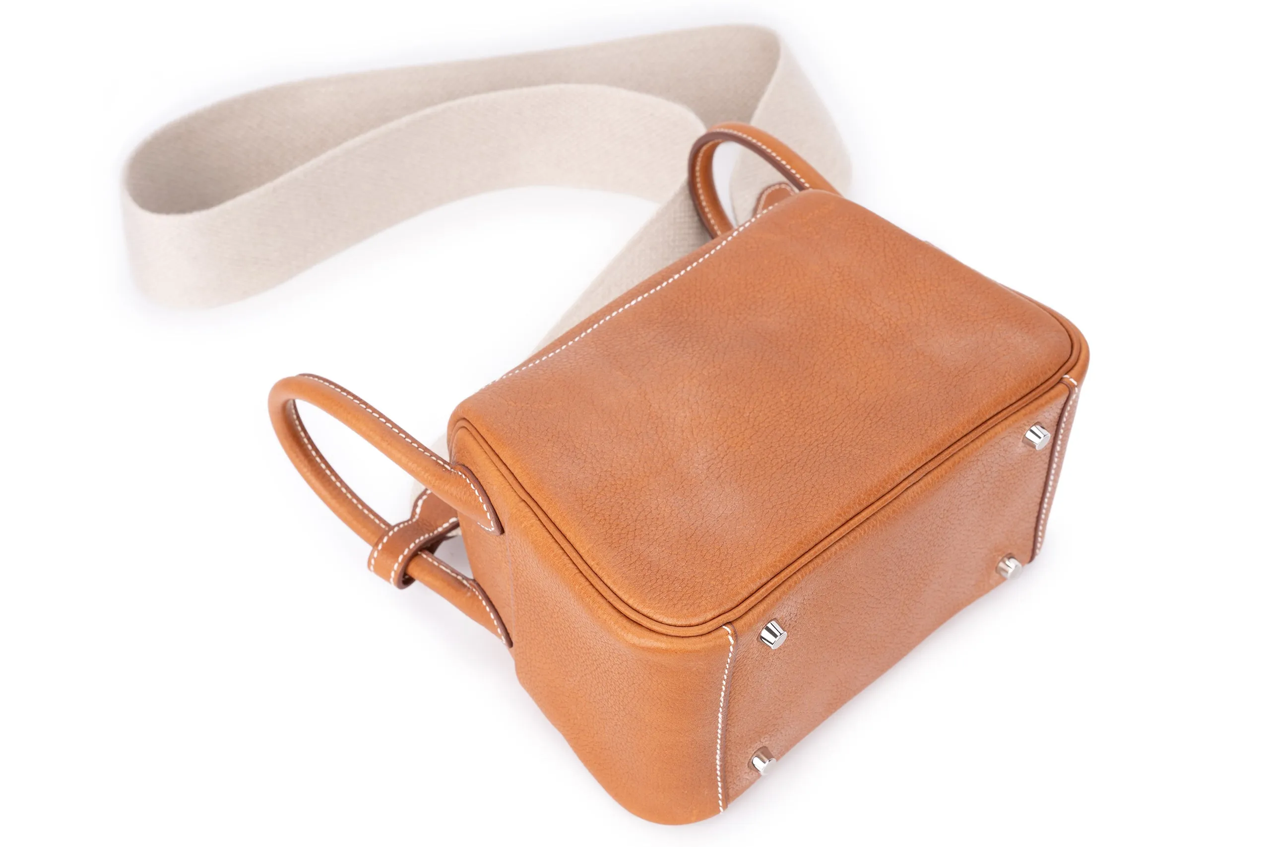 Hermès Mini Lindy Barenia Fbg Calfskin PHW