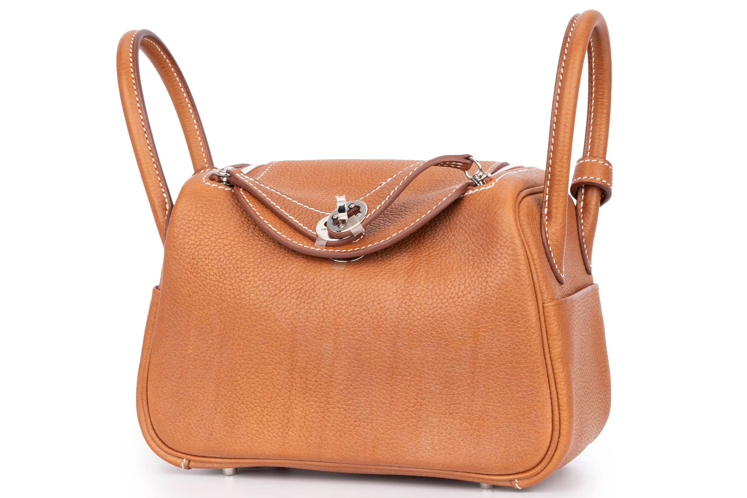 Hermès Mini Lindy Barenia Fbg Calfskin PHW