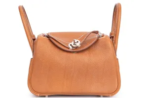 Hermès Mini Lindy Barenia Fbg Calfskin PHW
