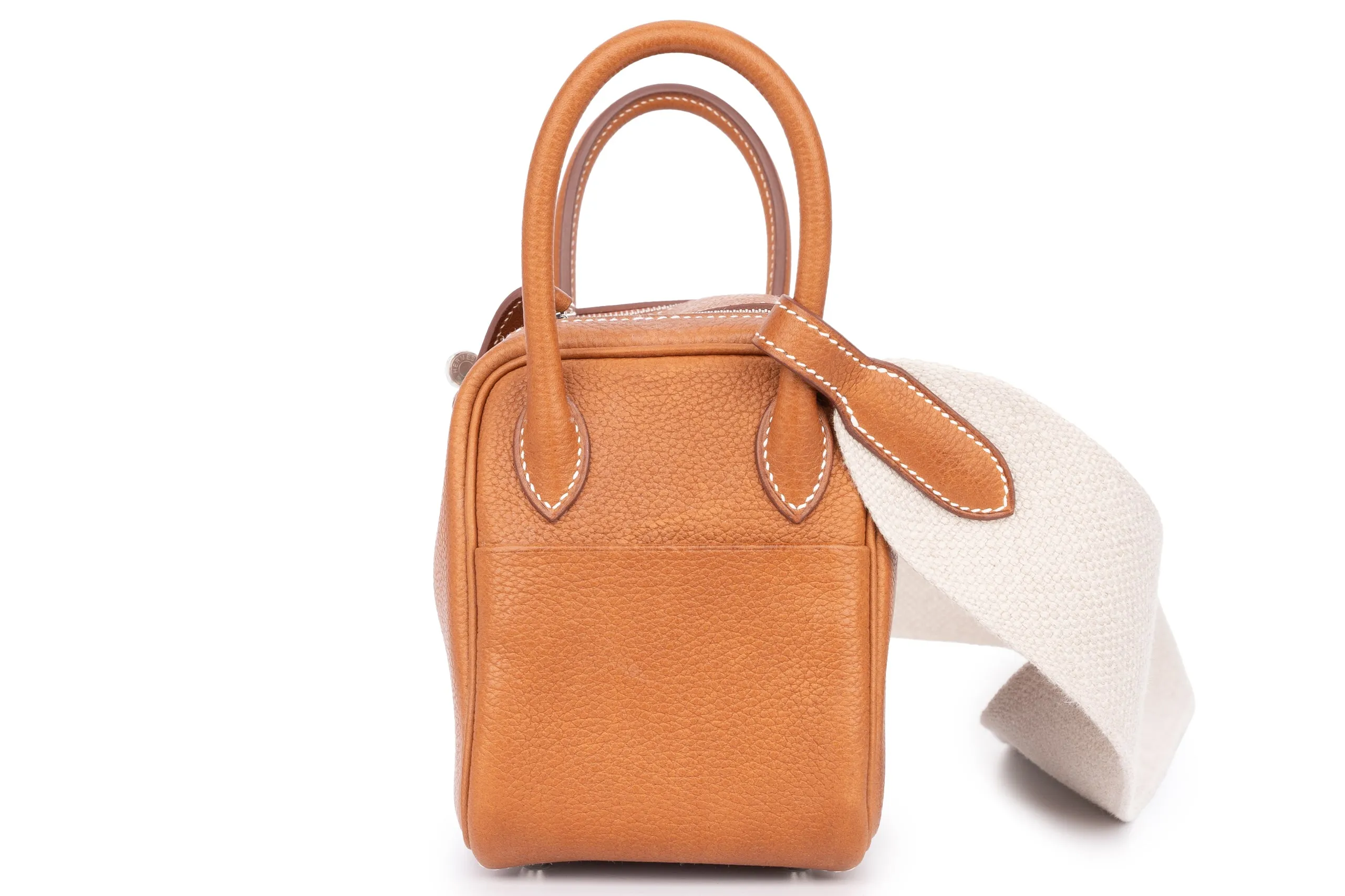 Hermès Mini Lindy Barenia Fbg Calfskin PHW