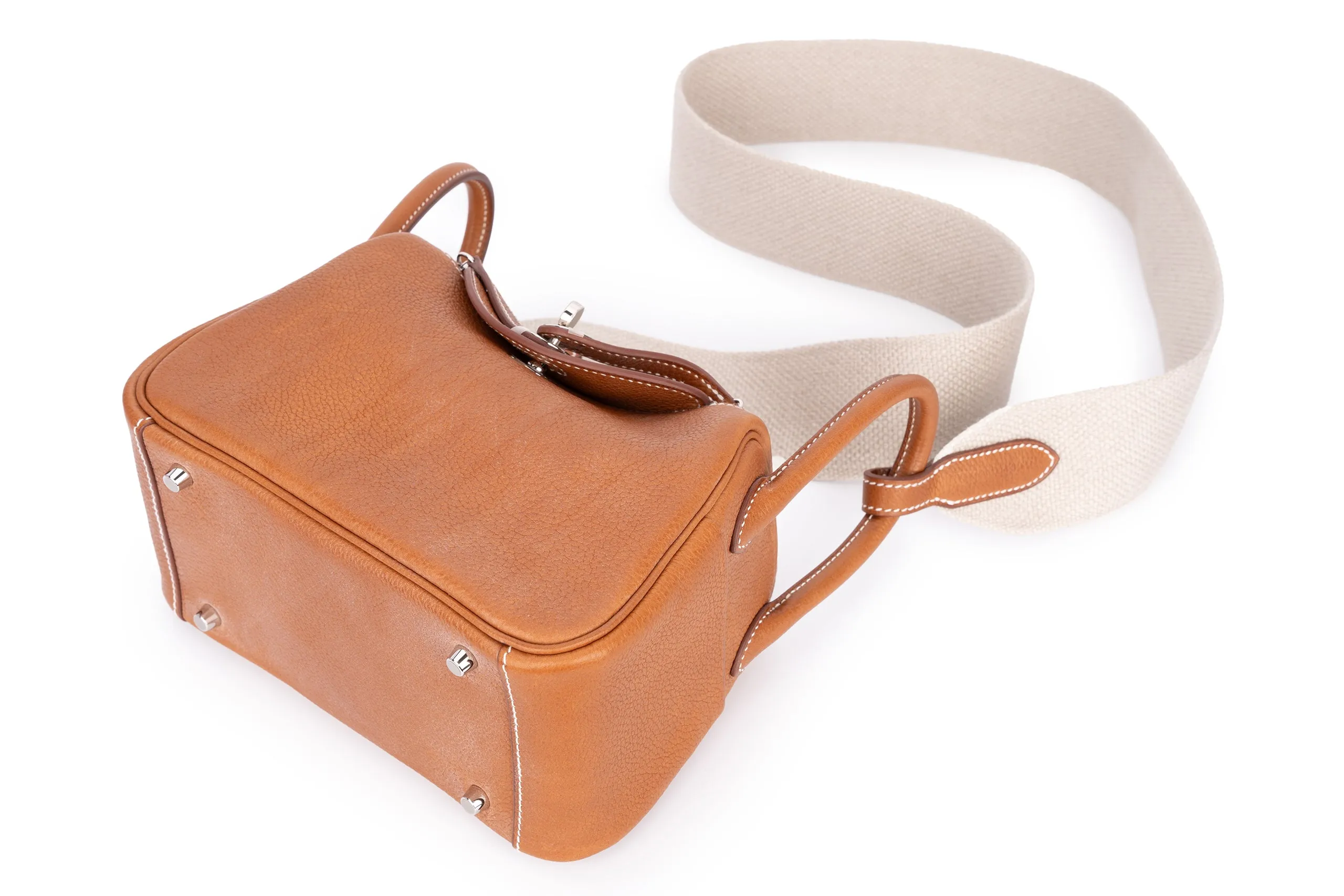 Hermès Mini Lindy Barenia Fbg Calfskin PHW