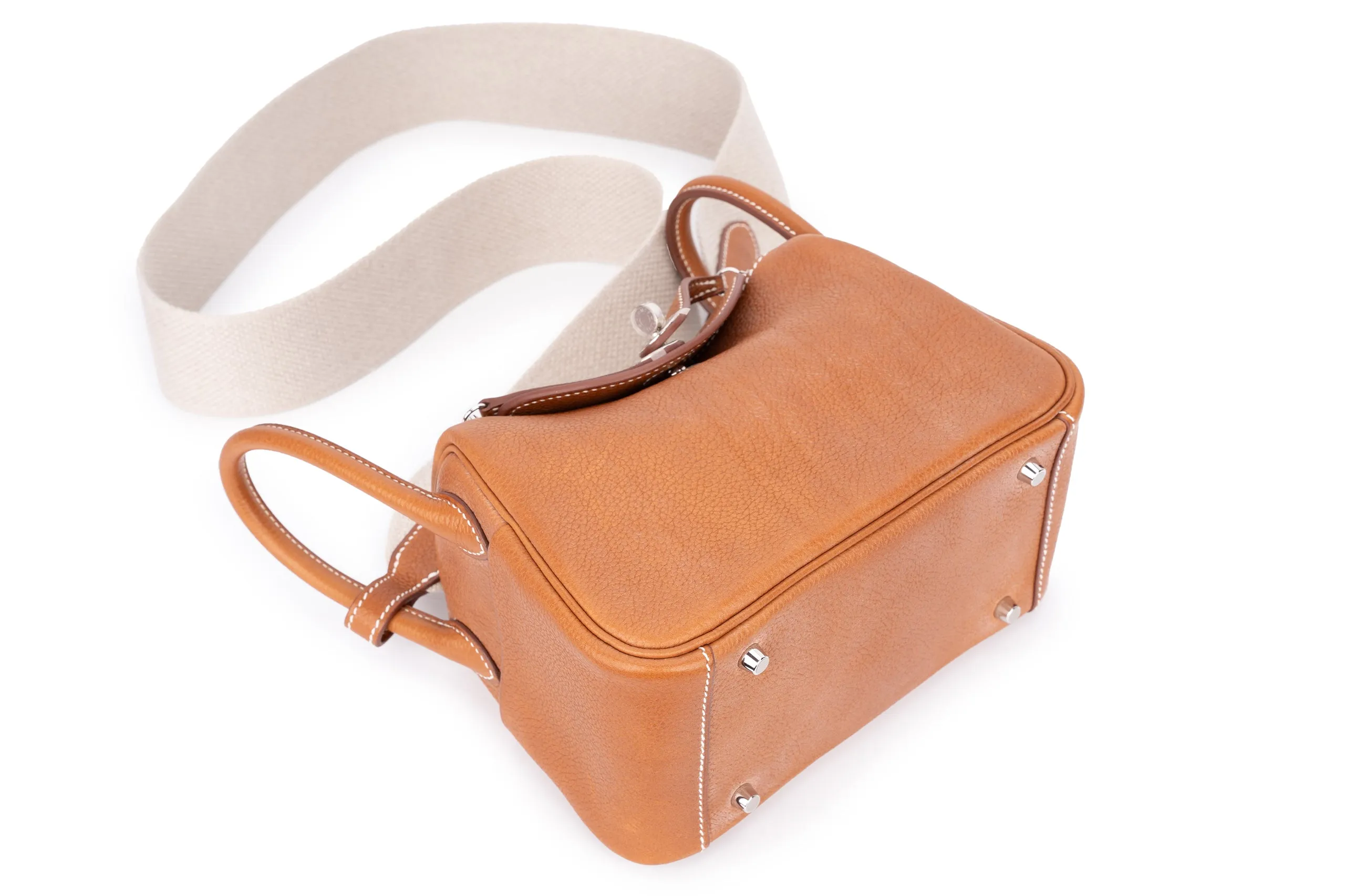 Hermès Mini Lindy Barenia Fbg Calfskin PHW