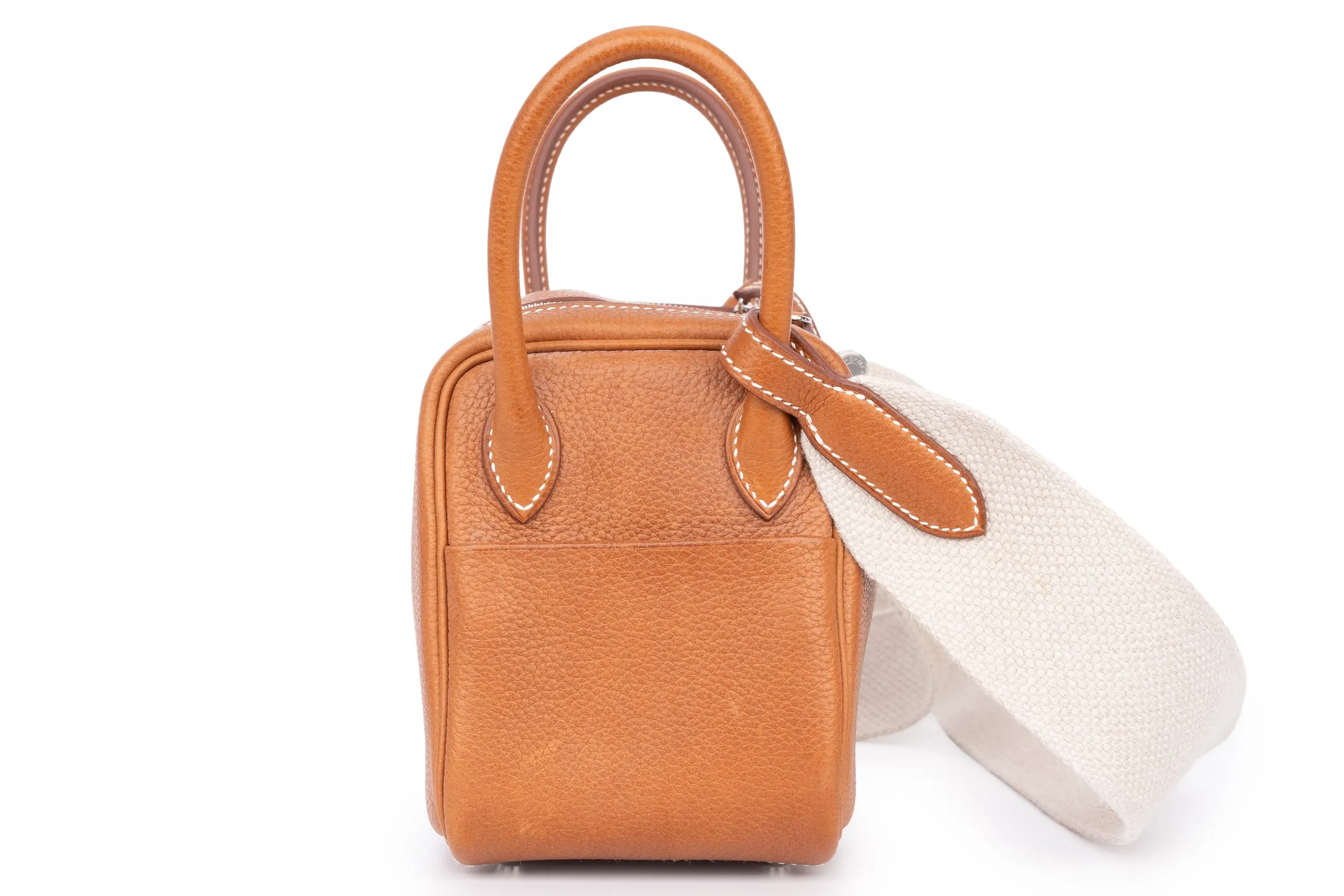 Hermès Mini Lindy Barenia Fbg Calfskin PHW