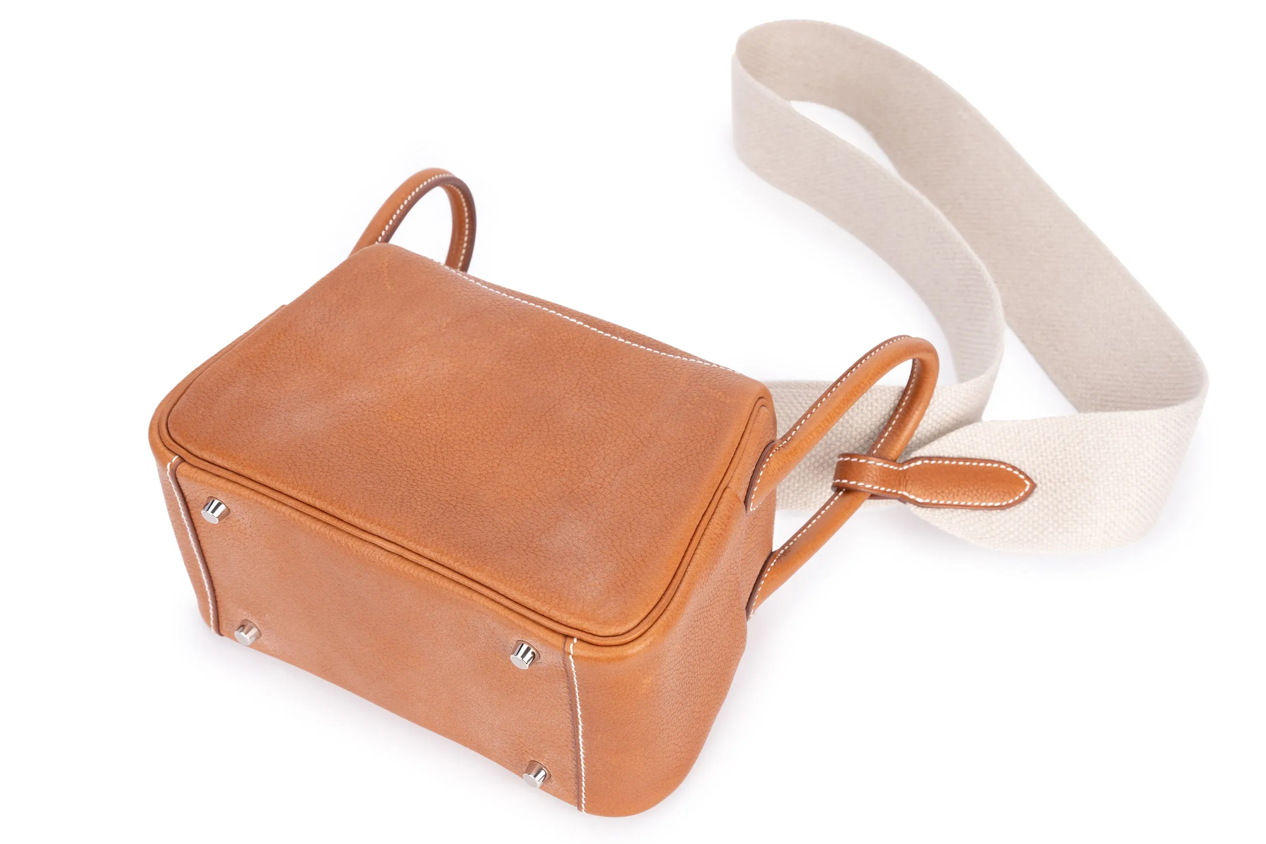 Hermès Mini Lindy Barenia Fbg Calfskin PHW