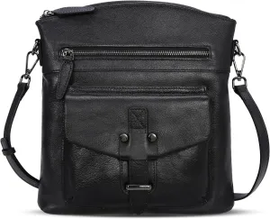 HESHE Crossbody Bag for Women Black Purse Women's Crossbody Handbags Ladies Purses with Adjustable Strap
