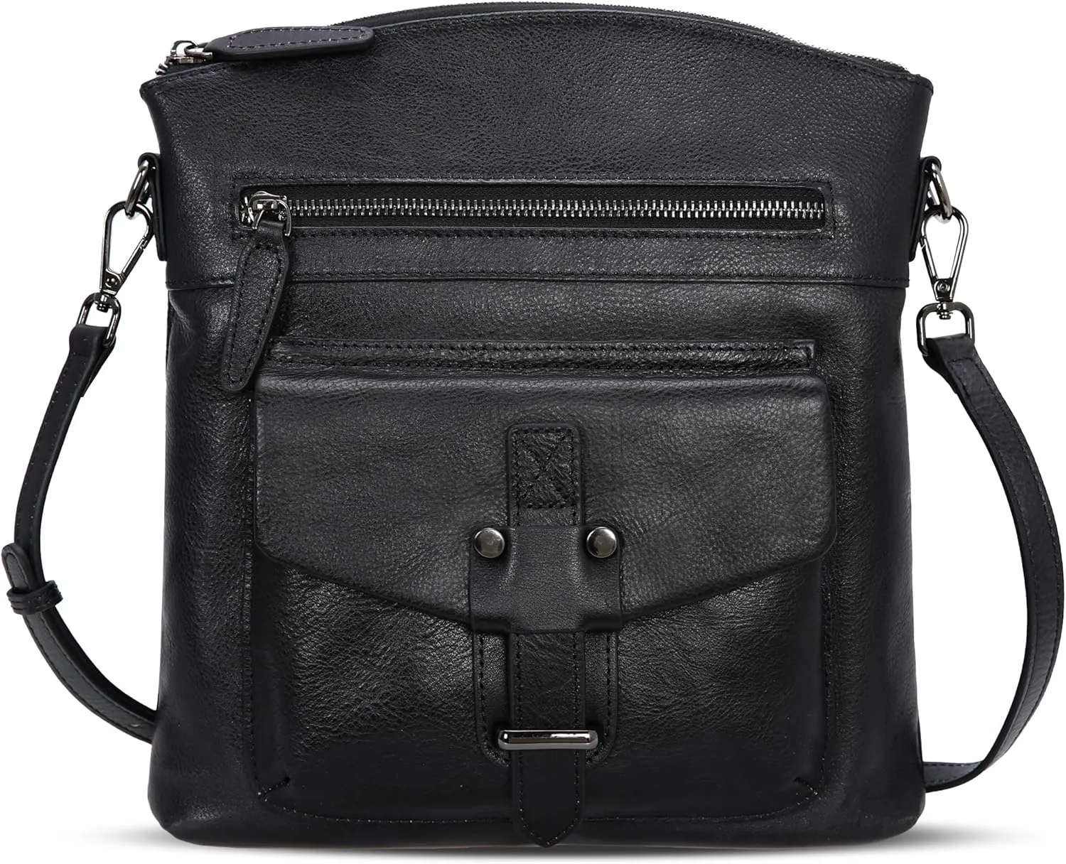 HESHE Crossbody Bag for Women Black Purse Women's Crossbody Handbags Ladies Purses with Adjustable Strap