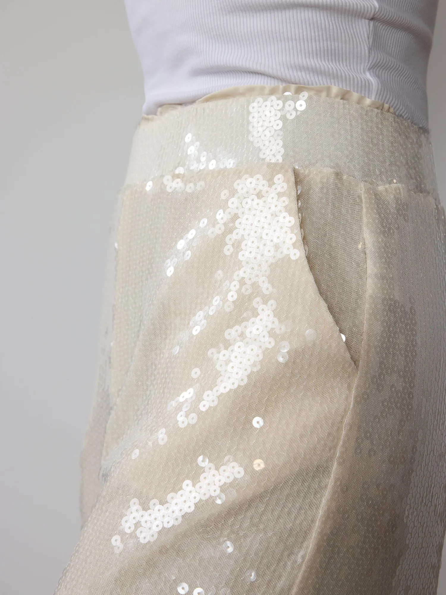 High Rise Sequin Shorts