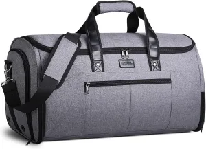 HOMIEE Convertible Garment Bags for Women, Carry on Travel Duffel Bag with Toiletry Bag, Waterproof Large Weekender Bag 2 in 1 Hanging Dress Suit Suitcase