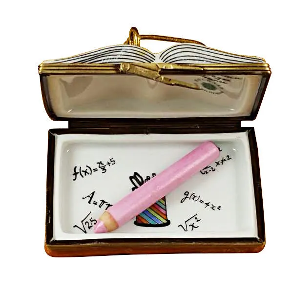 I Love My Teacher Book Limoges Porcelain Box