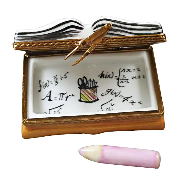 I Love My Teacher Book Limoges Porcelain Box