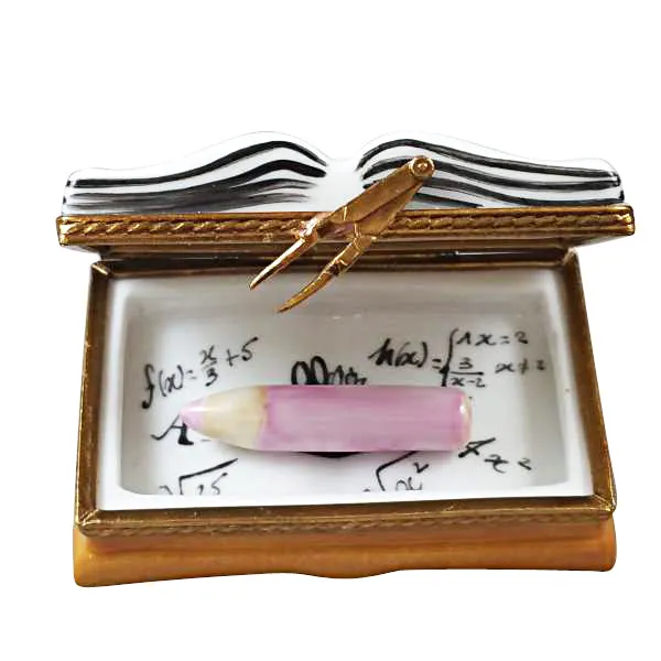 I Love My Teacher Book Limoges Porcelain Box