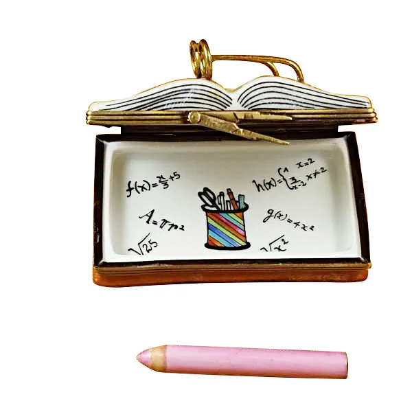 I Love My Teacher Book Limoges Porcelain Box