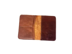 Indigo Laine Passport Cover in Saddle Brown