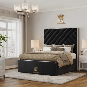 Isbah Piped Border Storage Bedframe