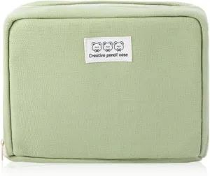 iSuperb Big Pencil Case Pouch Large Capacity Can Hold a Book, Pen Pouch Waterproof for Adult Kids College Student Zipper Stationery Organizer Storage Cosmetic Makeup Bag