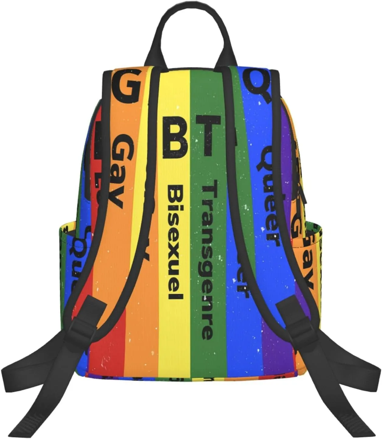 LGBT Rainbow Gay Pride Flag LGBTQI Travel Laptop Backpack Casual Backpacks Double Shoulder Daypack Notebook Rucksack Work Bags Sports Bag for Gym Hiking Camping Beach