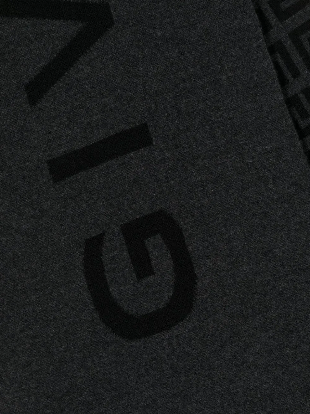 Logo-Jacquard Wool-Cashmere Scarf