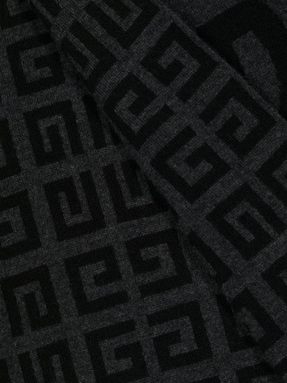 Logo-Jacquard Wool-Cashmere Scarf