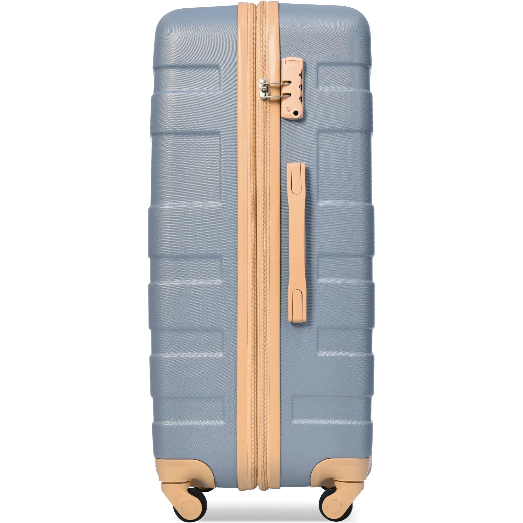 Luggage Sets New Model Expandable Abs Hardshell 3 Pieces Clearance Luggage Hardside Lightweight Durable Suitcase Sets Spinner Wheels Suitcase With Tsa Lock 20''24''28'' (Light Blue)