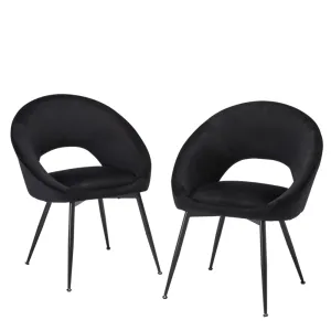 Lulu Dining Chairs - Black - Set of 2