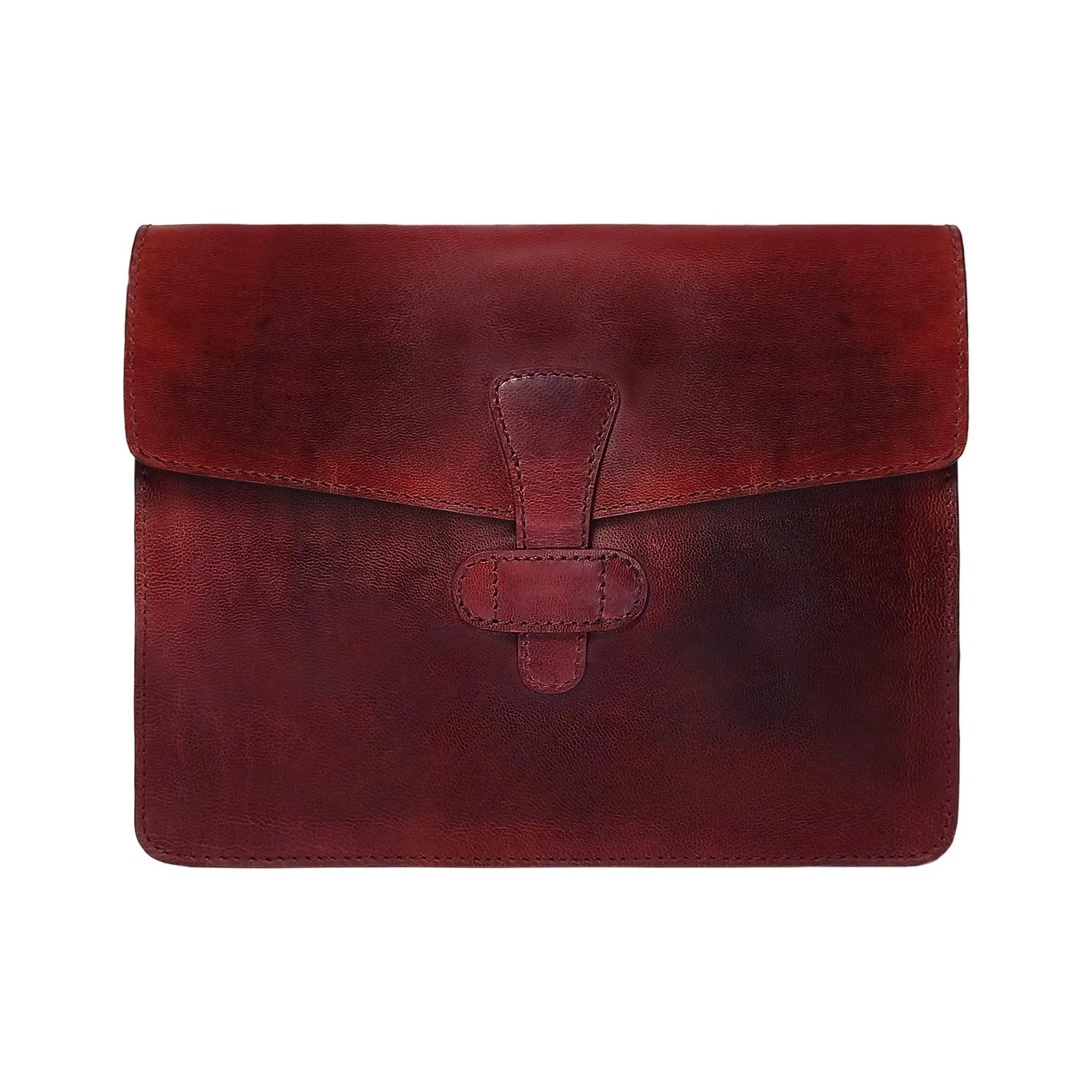 MANDAVA Genuine Leather Portfolio Bag Business Document Organizer for Men and Women