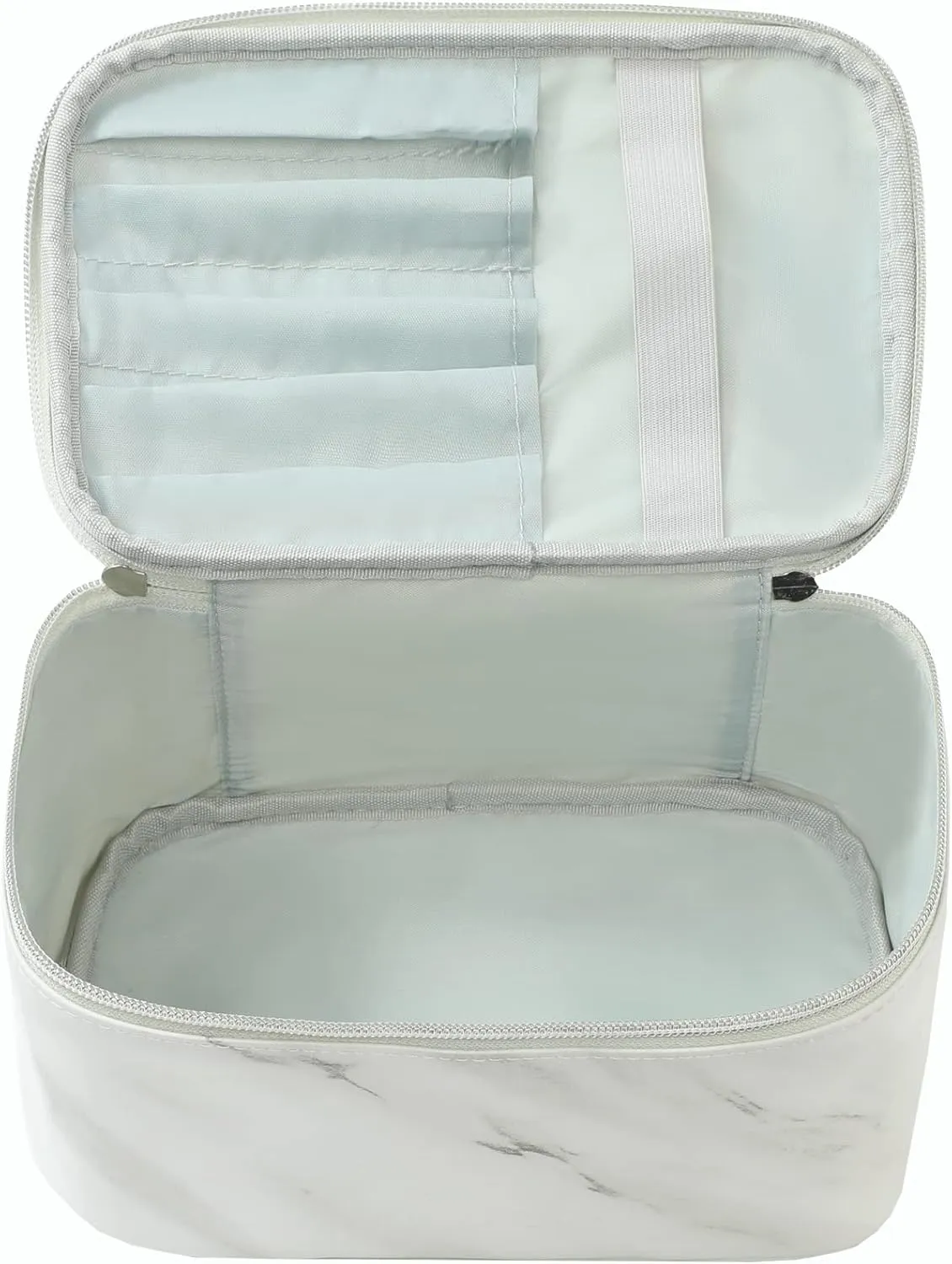 Meiyuuo Makeup Bag Cosmetic Bags for Women Ladies Zipper Pouch Makeup Organizer PU Leather Waterproof