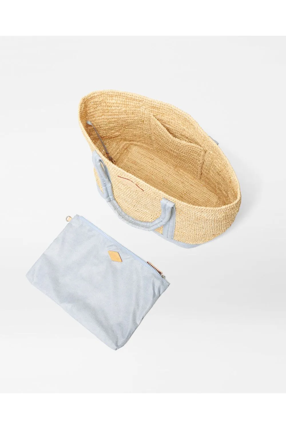 MZ Wallace Medium Raffia Tote 1568N2065 | Raffia/Chambray