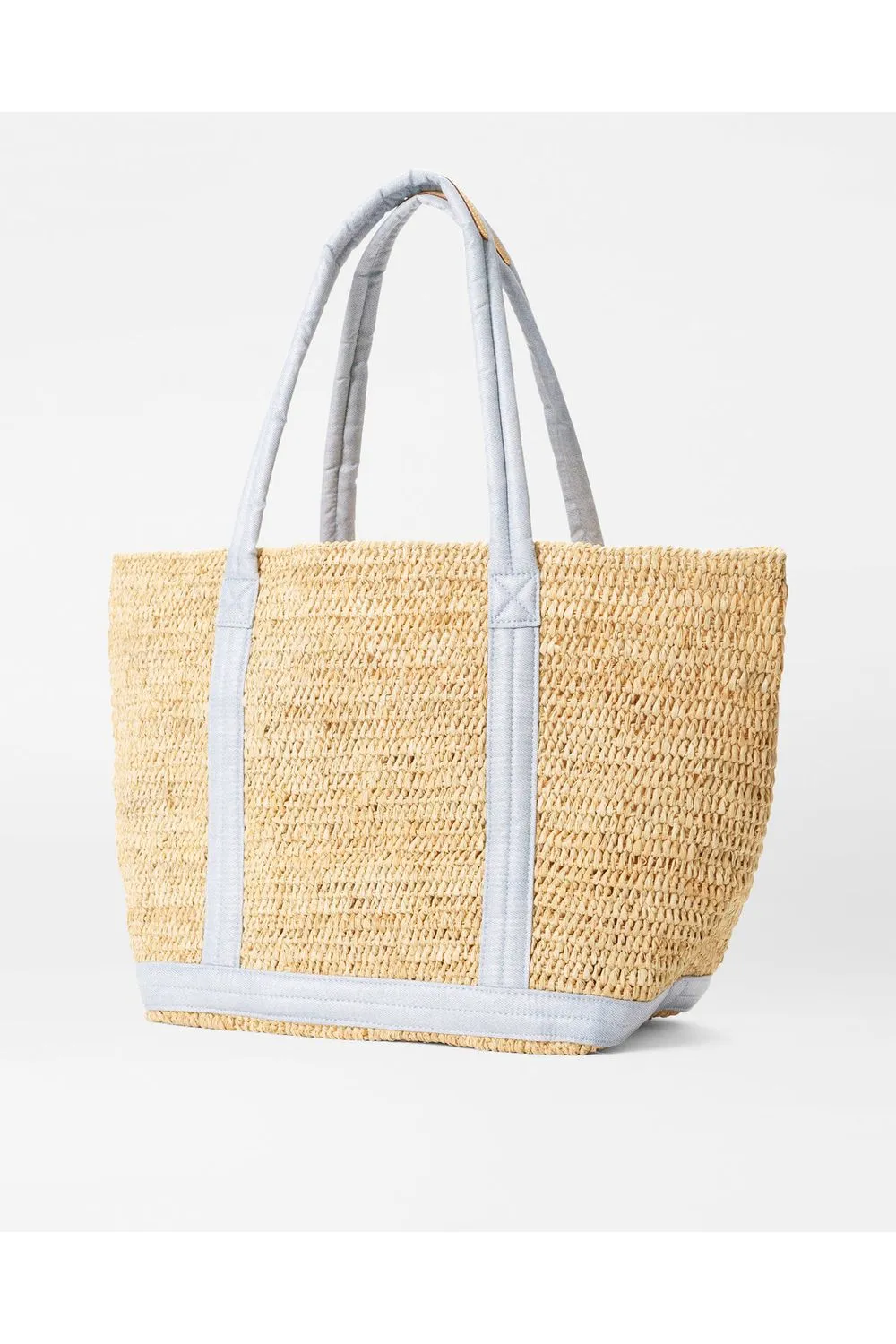 MZ Wallace Medium Raffia Tote 1568N2065 | Raffia/Chambray