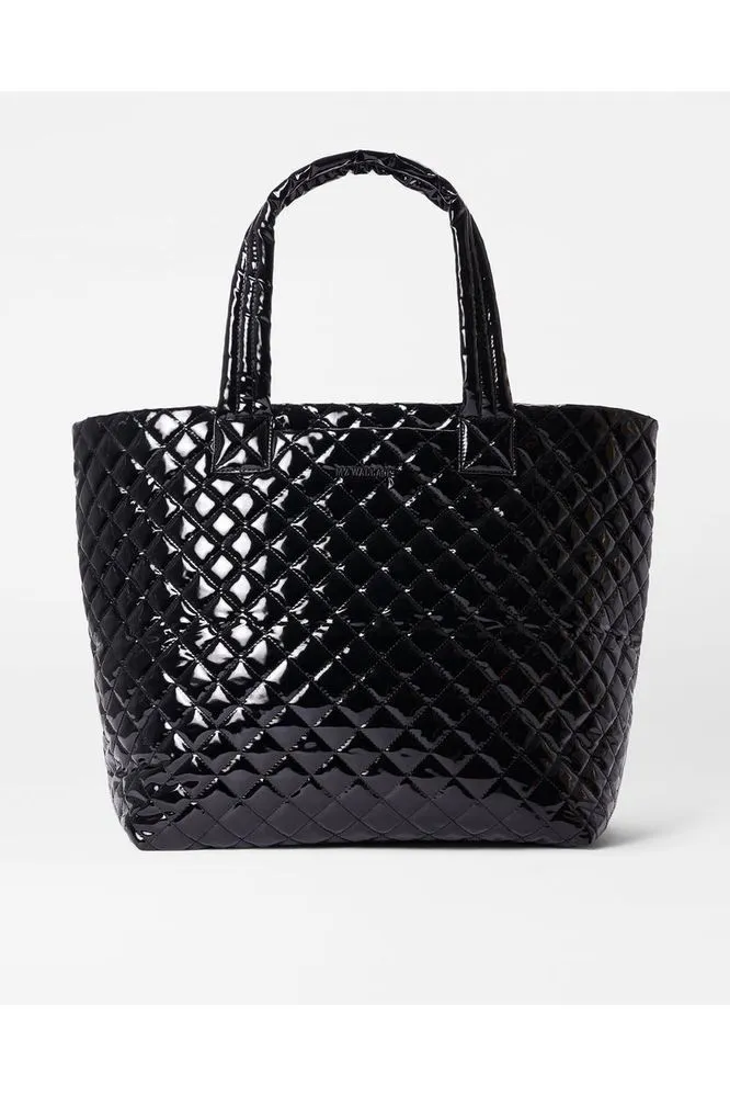 MZ Wallace Metro Tote Deluxe Large Quilted Bag 1242X1742 | Black Lacquer