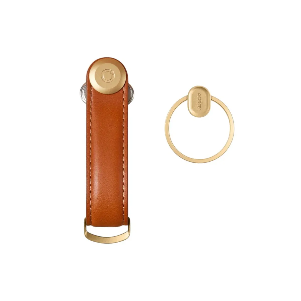 Orbitkey Key Ring V2 Gift Set Cognac/Tan