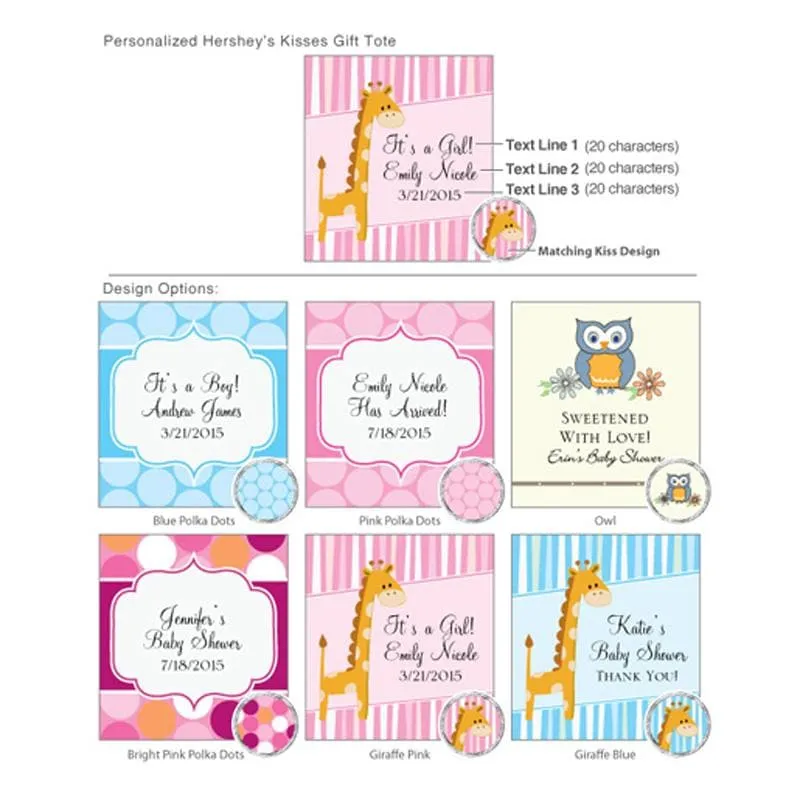 Personalized Exclusive Baby Mini Gift Tote (Many Designs Available)