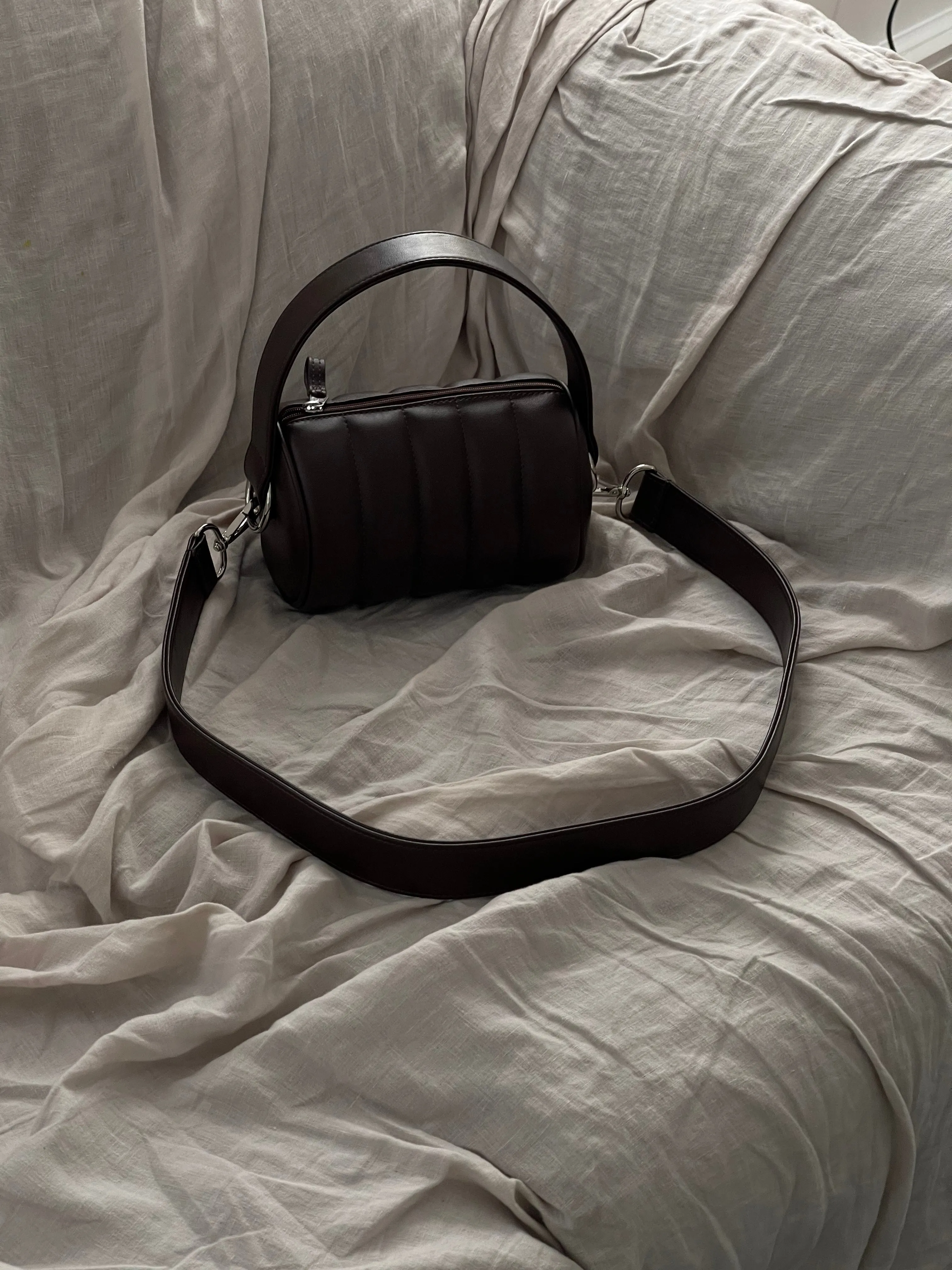 Quilted Mini Duffle Bag • Grizzly