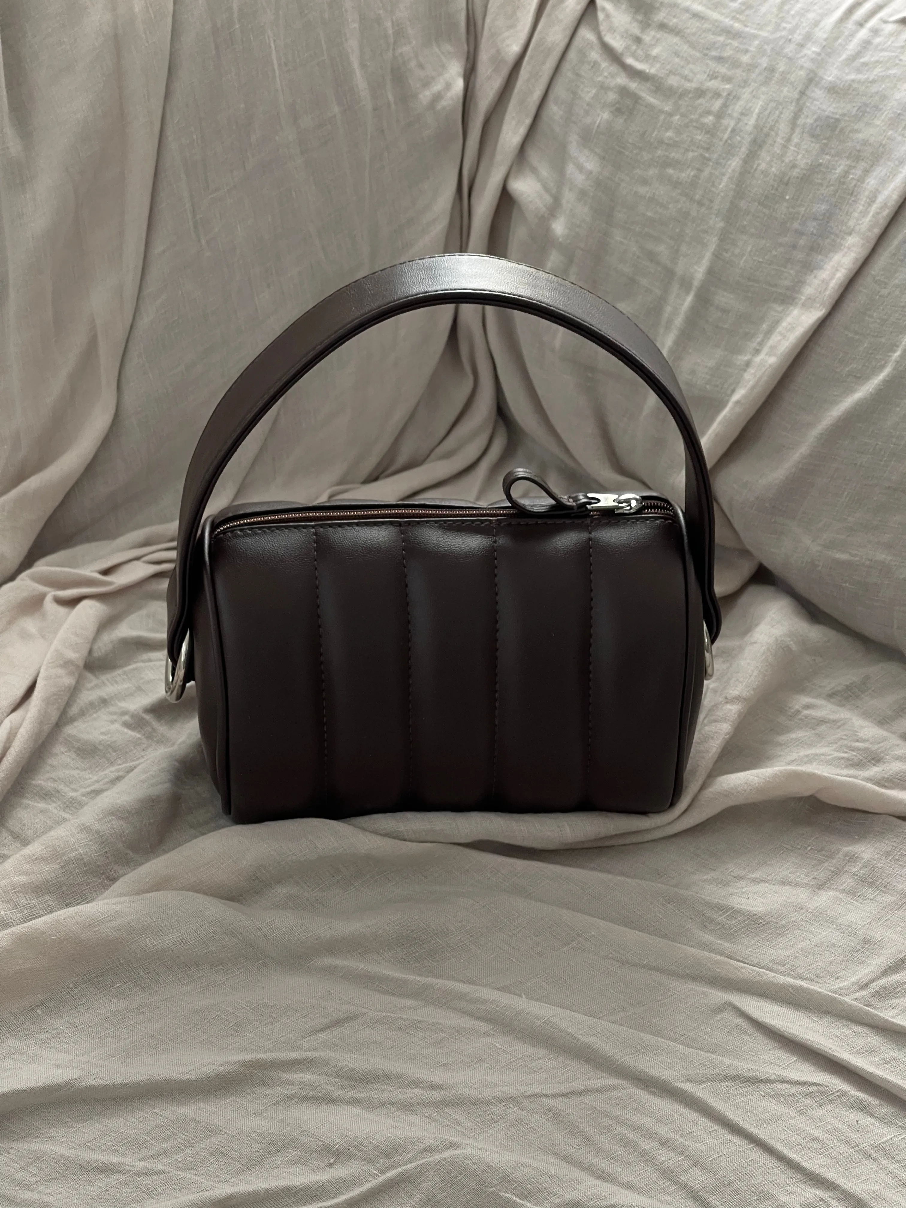 Quilted Mini Duffle Bag • Grizzly