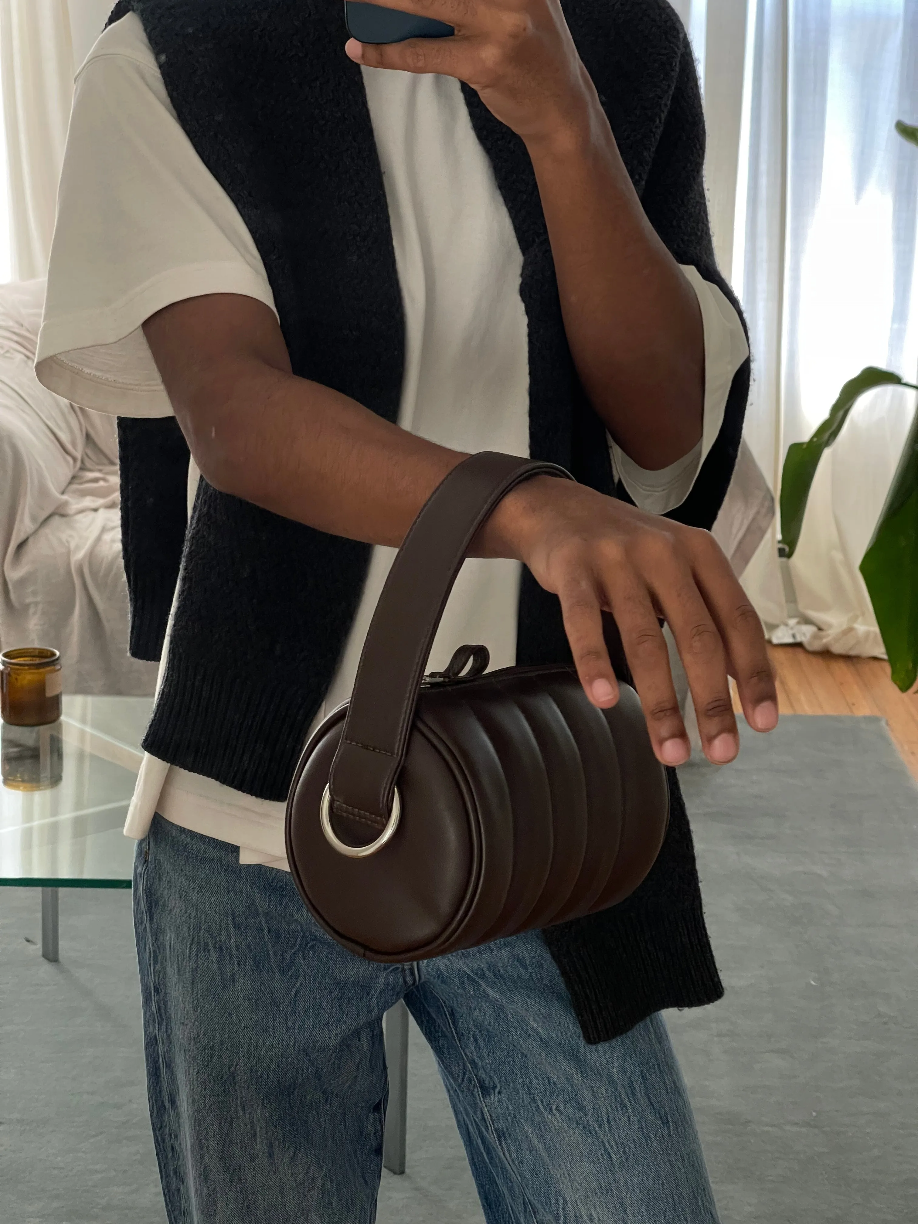 Quilted Mini Duffle Bag • Grizzly