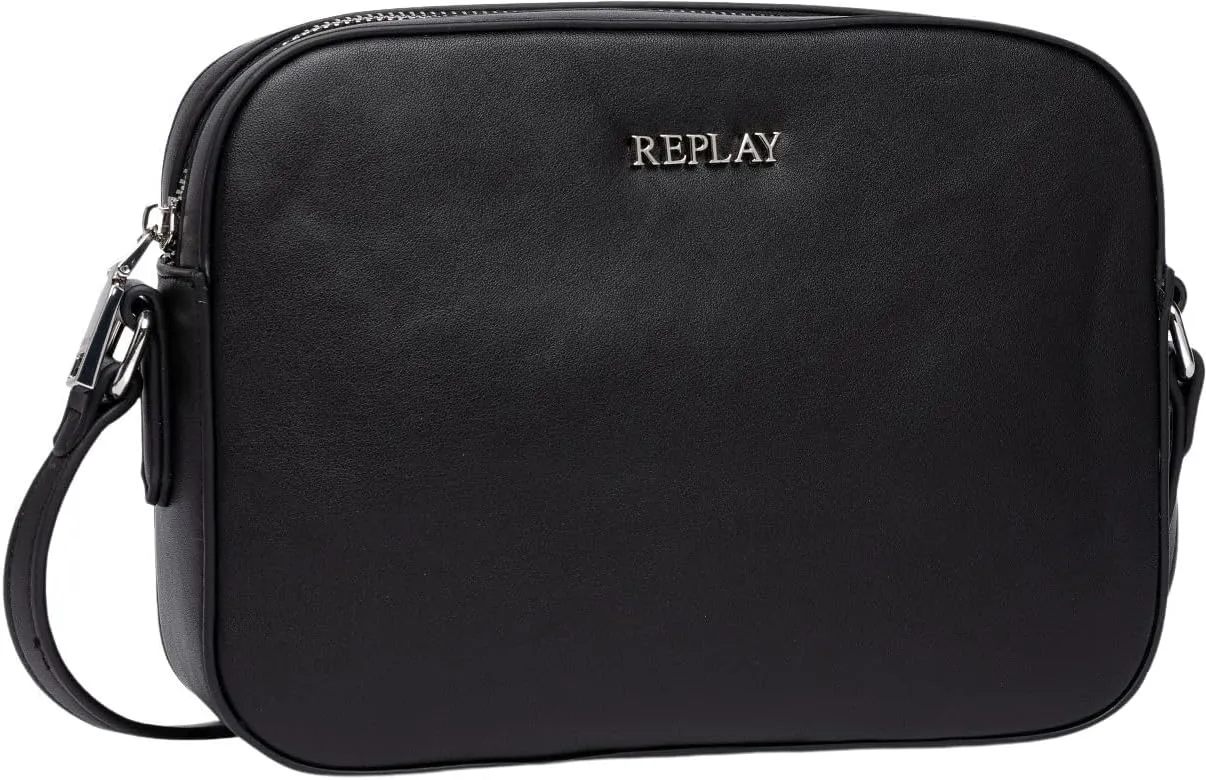 Replay Women's Shoulder Bag Small, Black 098, Einheitsgre