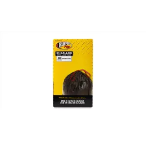 Ruffies Pro 33 gal Trash Bags Drawstring 30 pk 0.95 mil