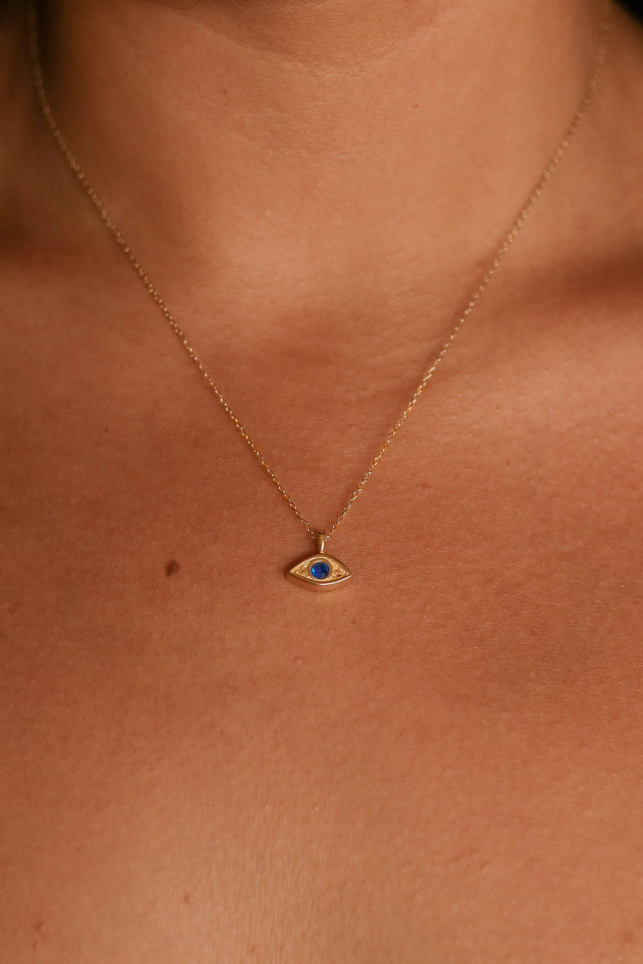 Samara - Stainless Steel Evil Eye Necklace