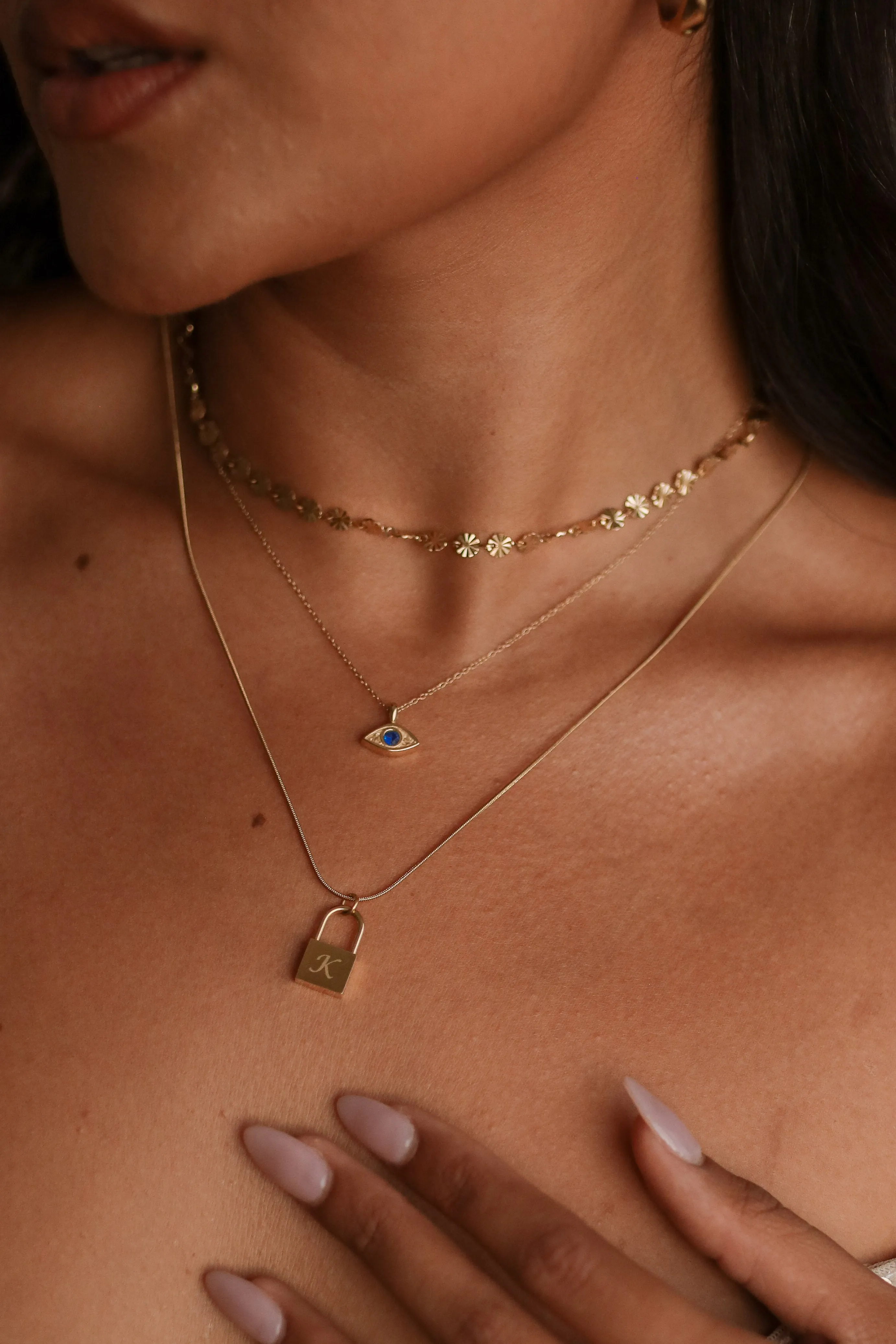 Samara - Stainless Steel Evil Eye Necklace