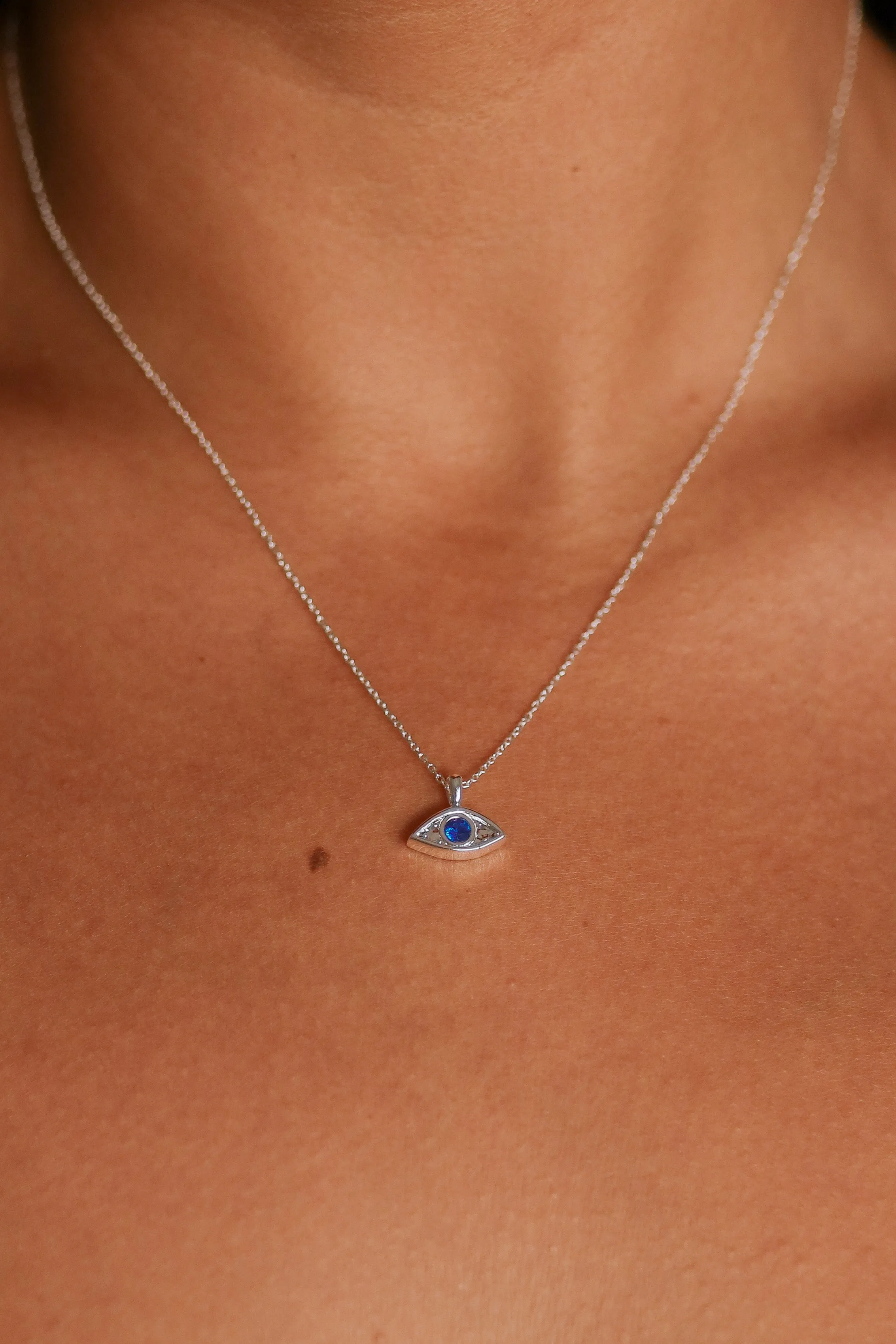Samara - Stainless Steel Evil Eye Necklace