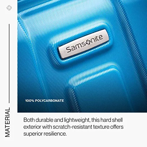 Samsonite Centric Hardside Expandable Luggage with Spinner Wheels, Caribbean Blue, 3-Piece Set