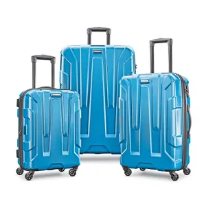Samsonite Centric Hardside Expandable Luggage with Spinner Wheels, Caribbean Blue, 3-Piece Set