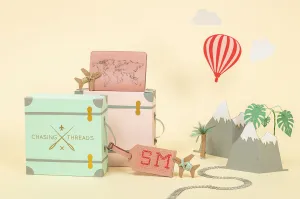 Stitch Passport & Luggage Tag Set - Pink