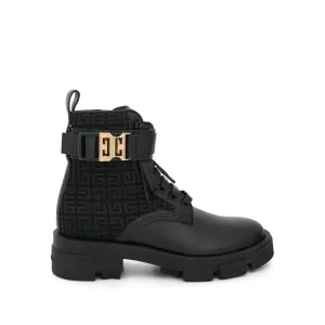 Terra Boot in 4G Embroidered Monogram in Black