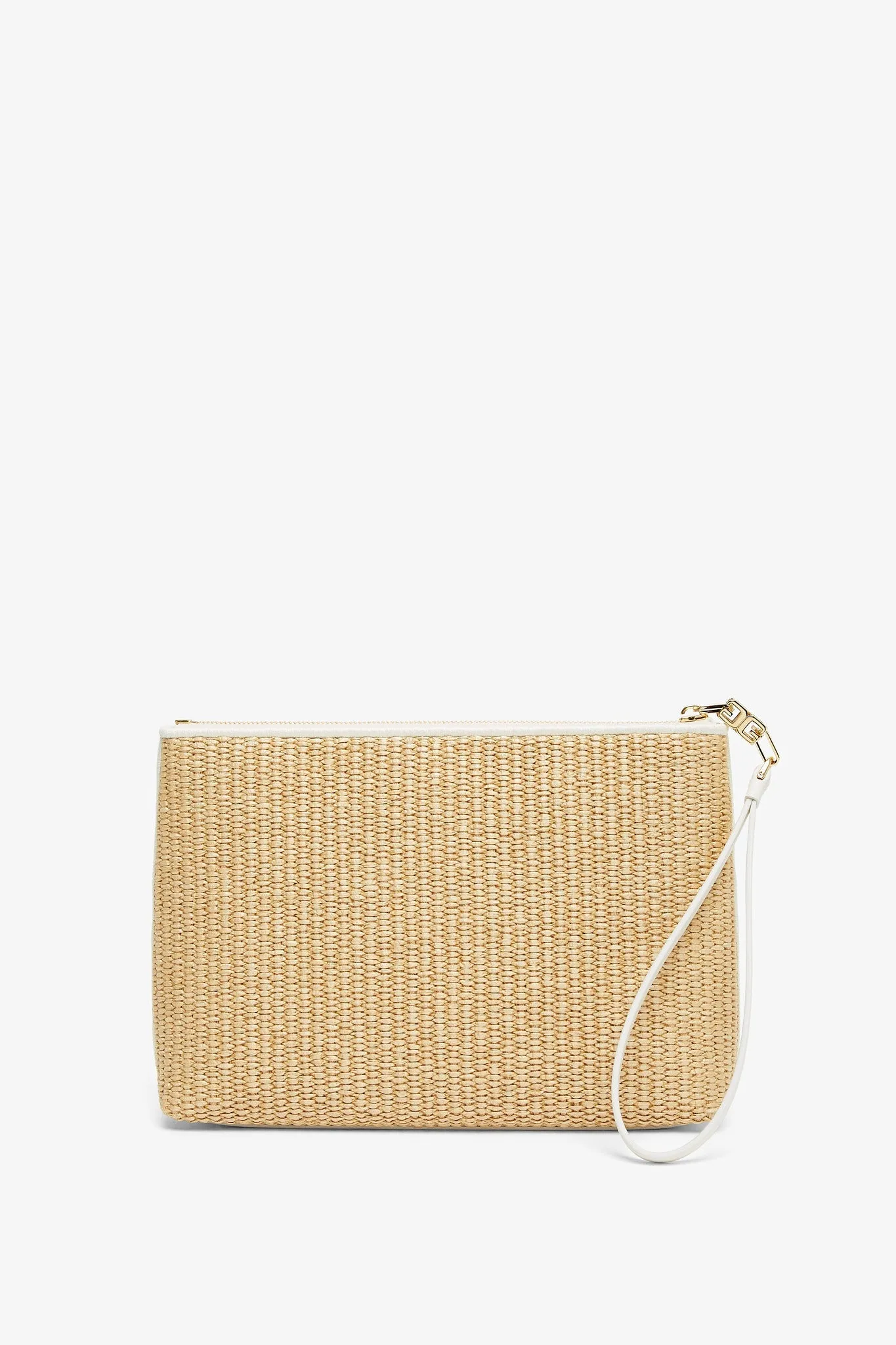 Travel raffia pouch