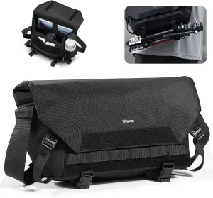 ULANZI Sling Camera Case with Tripod Holder, Small Compact Camera Tactical Shoulder Bags for DSLR/SLR/Mirrorless Cameras, Water-Resistant Crossbody Bag Women Men, Black BC08