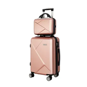 Wanderlite 2pc Luggage - TSA Lock, Lightweight Design
