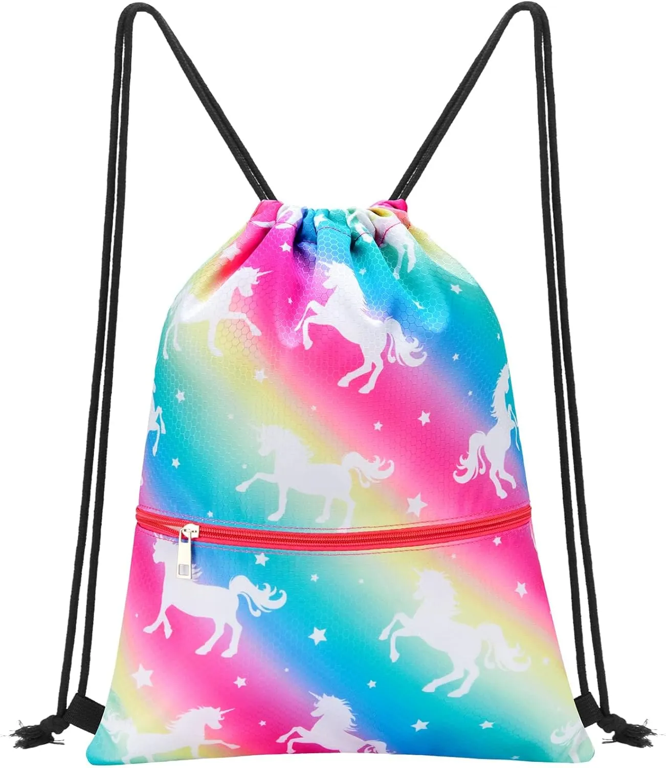 WAWSAM Drawstring Backpack - Drawstring Bags for Kids Swim Bag for Beach